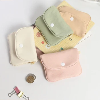 Чанта Mini Цвят, преносим портфейл за монети, многофункционални чанти за съхранение на слушалки и ключове, мини-холщовая чанта Kawaii, в чантата си за дреболии, чанта за момичета.