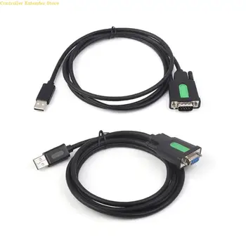 Сериен кабел адаптер USB към RS232 Конектор DB9p 9-пинов професионален чипсет, за Windows