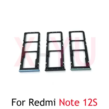 За Xiaomi Redmi Note 12S Тава За SIM-Карти Слот за Притежателя Гнездо за Адаптер С Един Двоен Конектор Четец