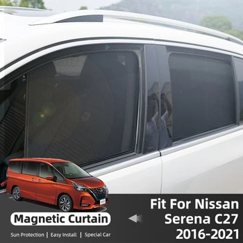 За Nissan SERENA C27 2017-2022 Магнитен Авто сенника на Предната Рамка на Предното Стъкло Шторка Задния Страничен Прозорец на сенника