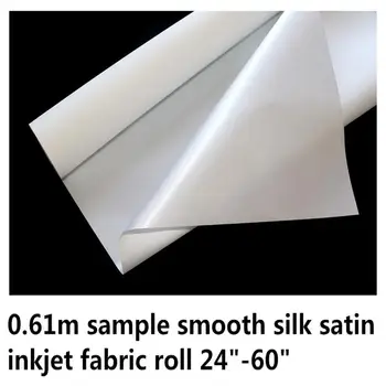 60 см х 50 см, 120 грама висококачествен чист копринен атласного ролка за мастилено-струен печат с водоустойчива повърхност Безплатна проба