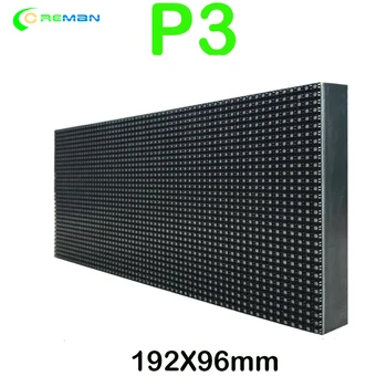 Led матрица P3 pixel RGB panel HD video display 64x32 LED Screen module 2121SMD 192x96 мм софтуерен led модул