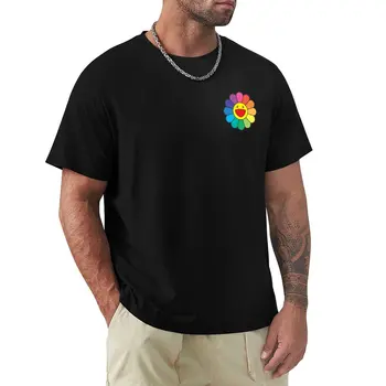Лятна тениска с нашивкой във формата на цвете на Слънцето, бързосъхнеща скъпа дреха в стил аниме, мъжки ризи