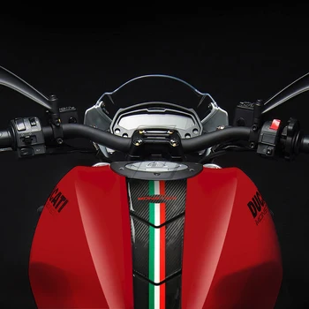 3D-карбоновая тампон на резервоар на мотоциклет, защитно двигателят е с мазителна стикер за Ducati Monster 600 620 695 750 800 900 1000 през Цялата година