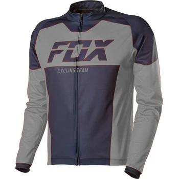 Тениска с дълъг ръкав Fox Cycling Team 2023 Мъжка велосипедна облекло Ciclismo Roupas Masculino от джърси за планински велосипеди на открито Велосипедна облекло