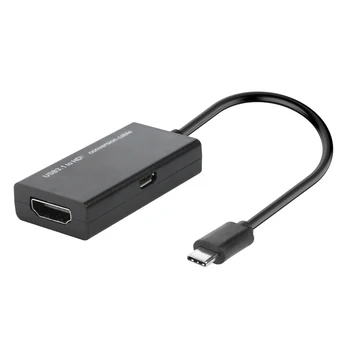 Конвертор USB-C, HDMI-съвместим адаптер USB Type C HDMI-съвместим USB адаптер 3.1 към HDMI-съвместим MHL конектор за