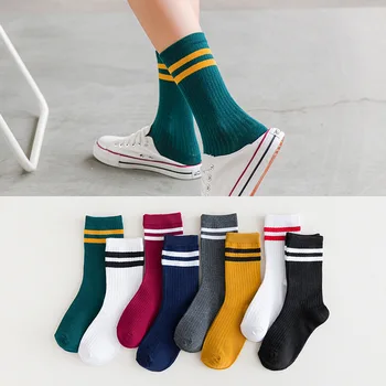 Пролет-есен, ученички, Къси чорапи до глезените в стил Харадзюку, Женски японски памучни възли шарени чорапи за краката