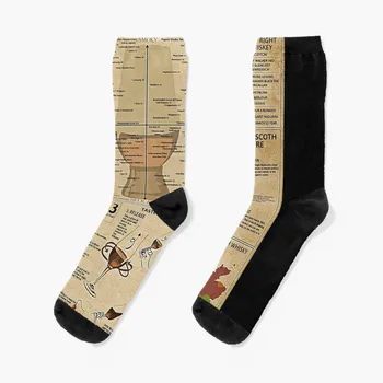 Чорапи с дегустация на шотландско уиски, топли зимни чорапи, луксозни чорапи като подарък за Коледа, Дамски Чорапи, мъжки
