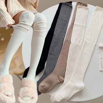 Палав женски чорапи, пролет-есен, чорапи за старшеклассниц, сиви окото лоскутные секси дълги чорапи в стил JK, униформи