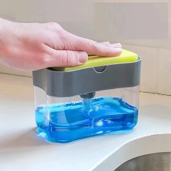 Автоматично дозиране система сапун, Бутилка за течен сапун Кухненска гъба Опаковка сапун Кухненска гъба Опаковка на ръчно гъба за сапун 5 / 10ШТ