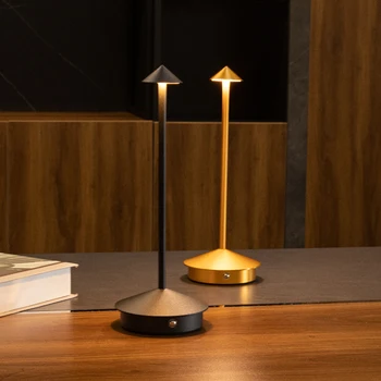 Акумулаторна настолна лампа Creative Вечеря Touch Led за бара на хотела, Кафе Pina pro, декоративна настолна лампа Lampada Da Tavolo
