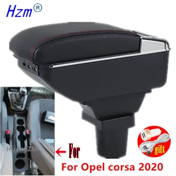 За Opel corsa подлакътник кутия за Opel corsa f 2020 Зареждане чрез USB увеличава съдържанието на централната магазин поставка за чаши, пепелник аксесоари