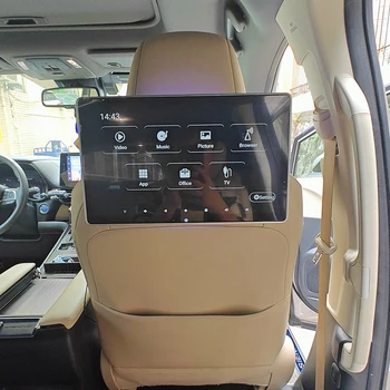 13,3-инчов облегалката за глава TV 4K Монитор на столче за кола за Audi Android 11 Многофункционален таблет със сензорен екран WiFi/Bluetooth/USB/SD/HDMI