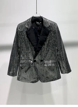 qe0719 Модерен мъжки палта и якета 2024, луксозни мъжки облекла за партита в европейски стил.