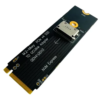 M. 2 M-Key PCIe X4 SSD до U. 2 Адаптер OCuLink СФФ-8612 Gen4/Gen3 за 2,5-инчов SSD-диск NVME U 2 (СФФ 8639) PCI-E NGFF Странично Карта