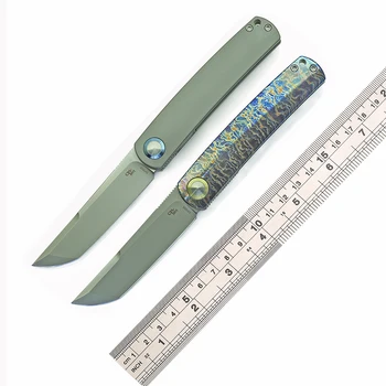 Сгъваем нож CH1005 TC4 с титанов дръжка на Нож M390 Тактика къмпинг на открито Лов, Риболов, Трекинг Инструменти за оцеляване Плодове EDC