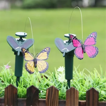 Украса на градината Танцуващи на слънчеви батерии Порхающие пеперуда, летяща колибри, Градински двор, външно декорация на дома, земеделски земи