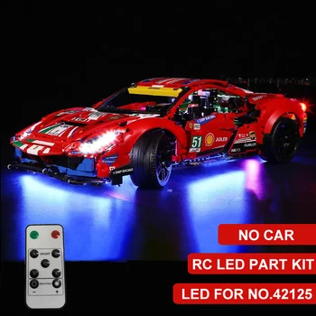 Комплект led осветителни тела за конструктори lego състезателна кола 42125 488 GTE (не включва модел тухли)