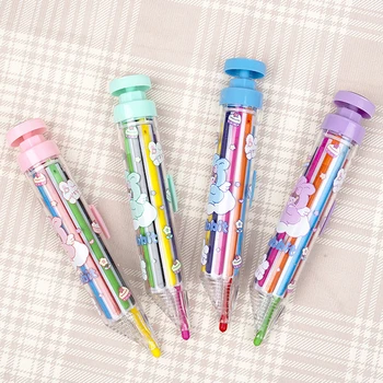 8 цвята, многоцветен молив, лесно въртящи се, лесно преносими, определяне молив, широко използван деца, ученици, за рисуване на графити, мелок