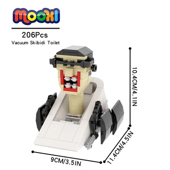 MOC1361 206ШТ Skibidi Тоалетка Герой Войници Тоалетка Човек Фигурка градивните елементи на Играчки За Деца Творчески Подарък за Приятели