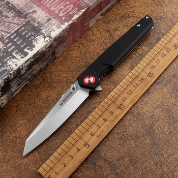 Джобен Сгъваем нож от стомана 440B с дръжка G10, Остър, за лов, къмпинг, оцеляване, самозащита, джунгла, Многофункционален Инструмент EDC