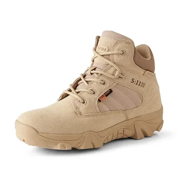 Мъжки военни ботильоны, обувки за пустинята, улични военни обувки за мъже, dr. обувки от волска кожа, велур, тактически обувки за мъже, ежедневни туризъм обувки за мъже