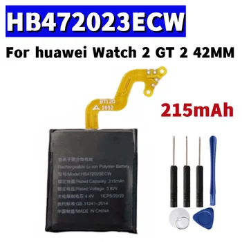 Оригинална Батерия HB472023ECW 215 mah батерия За huawei GT2 smartwatch GT 2 42 ММ Батерия Нова Автентична Батерия + Инструменти