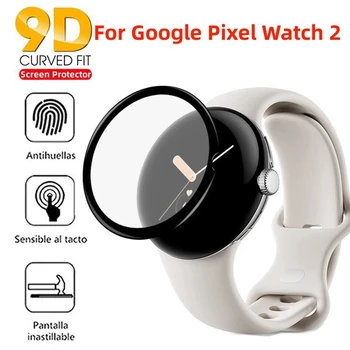 9D Изогнутое закалено стъкло за smart часа Google Pixel Watch 2, защитно стъкло за smart часа Google Pixel Watch Watch2.
