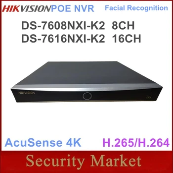 Оригинален видеорекордер Hikvision 8/16-ch 1U серия K AcuSense 4K DS-7608NXI-K2 DS-7616NXI-K2 8/16CH 4K НРВ