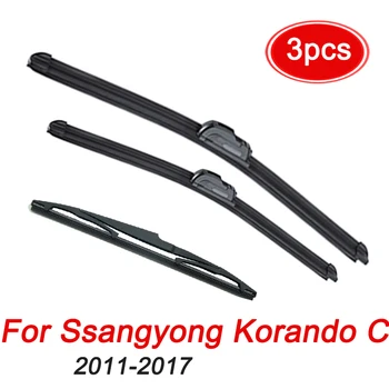 Комплект четки чистачки MIDOON за Ssangyong Korando C New Actyon Front Rear Wiper 2016 2017 2015 2013 2014 2011 2012
