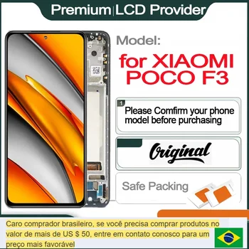 Оригиналната смяна на 6,67-инчов LCD дисплей Xiaomi Poco F3 със сензорен екран M2012K11AG