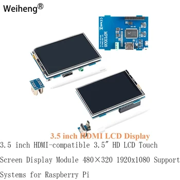 3,5-инчов HDMI-съвместим 3,5-инчов LCD дисплей със сензорен екран 480х320х1080 система за подкрепа на Raspberry Pi