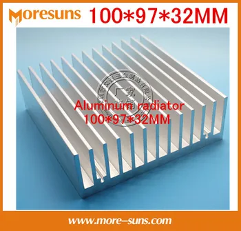 Сверхтеплопроводящий алуминиев радиатор 100*97*32 мм, радиатора за отвеждане на топлината електронното чипсет IC LED