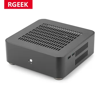 Изцяло Алуминиево Шаси RGEEK L65S Mini HTPC Case Mini ITX Cases кутия За Настолен Компютър За Игри PC с 8-пинов Захранване на Pico PSU