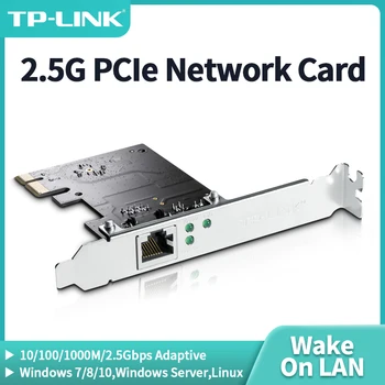 Мрежова карта TP-Link 2.5 G PCIe 2.5 Gbe Ethernet адаптер Интерфейс 10/100 М/1G/2.5 gbps NIC е Съвместимо с Windows/Linux TL-NG421