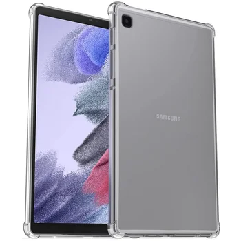 Устойчив на удари Силиконов Калъф За Samsung Galaxy Tab A7 Lite 8,7 инча SM-T220 SM-T225 Калъф За таблет Гъвкава Прозрачна Делото