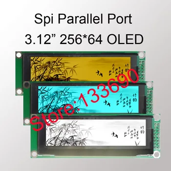 1бр 3,12 инча 16PIN Жълт Бял Син OLED Модул SSD1322 Drive IC 256*64 сериен SPI 8-Битов Паралелен Интерфейс за raspberry pi