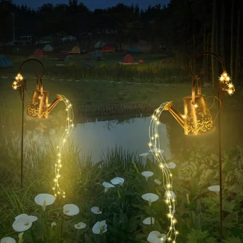 Окачен Слънчев фенер Декор Слънчеви градински фенери Декоративни слънчеви водопадные светлини за външна градина Тревата Вътрешен двор за подарък на майка си