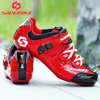 Sidebike 003 шоссейная велосипедна обувки, спортна професионална велосипедна обувки и комплекти педалите, включително педали