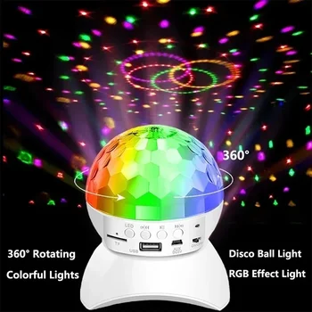 RGB Дискотека светлина DJ Luces Лампа Discoteca Светлини за парти в чест на рождения Ден на Бижута Топка Проектор Коледна сцена Лампа за клуба Осветление