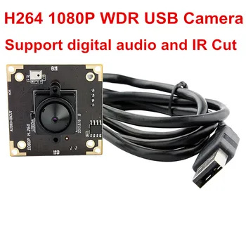 ELP WDR full hd 3mp/2mp 1080p h.264 usb камера модул с 2.0 мегапикселова уеб камера с микрофон Подкрепа OTG uvc за Android Linux