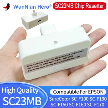 SC23MB S210125 Резервоар за обслужване на чип-ресеттера за Epson SC-F100 SC-F130 SC-F160 SC-F170 F150 F100 F130 F160 F170 Кутия за отпадъчни мастило