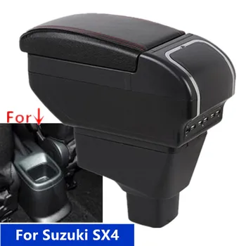 За Suzuki SX4 подлакътник скоростна SX4 авто подлакътник скоростна специална кутия за съхранение на модифицирана USB зареждане пепелник авточасти