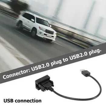 Адаптер за удължител панел USB 2.0 порта на арматурното табло на автомобила на Toyota