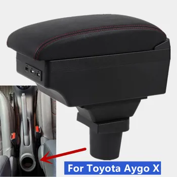 За Toyota Aygo X Кутия За Подлакътник За Toyota Aygo X Авто Подлакътник на Централната Кутия за съхранение на Дооснащение салон Авто Аксесоари USB