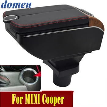 За MINI Cooper R50 R52 R53 R56 R57 R58 F55 F56 F57 Countryman R60 F60 Скоростна подлакътник с Двойни врати се отварят 7USB