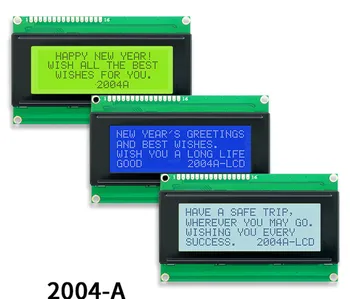 3,16-инчов 16-ПИНОВ COB STN/FSTN Паралелен Знаков дисплей LCD2004 SPLC780C Контролер 3.3 V 5V Бяла /Жълта /Синя Подсветка