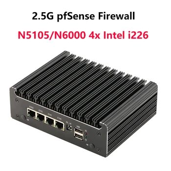 K31 N5105/N6000 Софтуерен рутер pfSense Firewall 4x Intel 2.5 G i226 Промишлен безвентиляторный мини-КОМПЮТЪР на HD2.0 OPNsense PVE ESXi