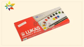 LUKAS Твърди акварел пигмент 12/16 цветен полутвърдо пигмент за костюми пластмасова кутия / желязна кутия акварелни пигменти за бродерия